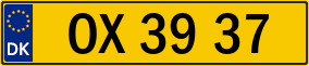Trailer License Plate